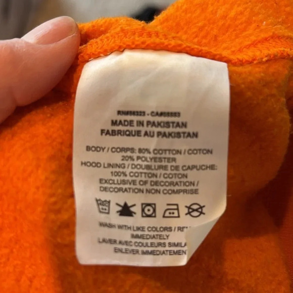 Nike Orange Hoodie for Men - Picture 4 of 5